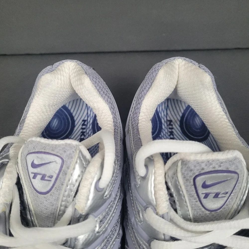 Nike Shox TL Metallic Silver Purple Women's  Running Shoe Sz 8 #314089-051 2006